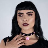 Kitten Bell Choker roze - Jane Nevermore