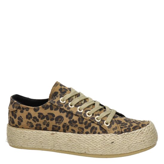 Nelson dames platform sneaker - Leopard - Maat 37 | bol.com
