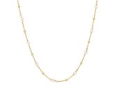 Glams Ketting Parel 1,0 mm 41 + 4 cm - Zilver Goudkleurig