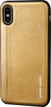 Backcover van Pierre Cardin voor iPhone X/XS - bruin