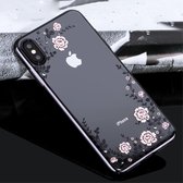 Kavaro softcase met diamanten voor iPhone XS Max - transparant