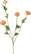 Viv! Home Luxuries Ranonkel mini - 2 stuks - zijden bloem - perzik - topkwaliteit