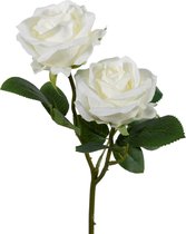 Viv! Home Luxuries Roos - zijden bloem - wit - topkwaliteit