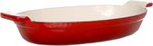 Carnac Burgundy Ovenschaal 34x20.5xh5cm - Gietijzer