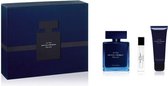 Narciso Rodriguez Bleu Noir for Him Giftset - 100 ml eau de parfum spray + 10 ml eau de parfum tasspray + 75 ml showergel - cadeauset voor heren