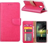 Nokia 2 - Bookcase Roze - portemonee hoesje