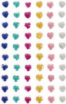 PXP Professional Colours Decoratiestickers hartje glitter 60 stuks