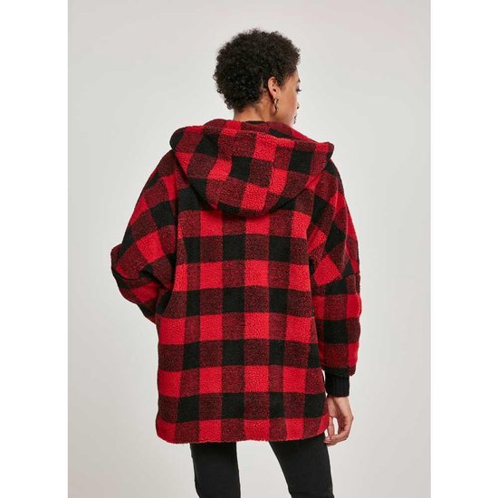 Veste oversize à carreaux Sherpa pour femme Taille XXL