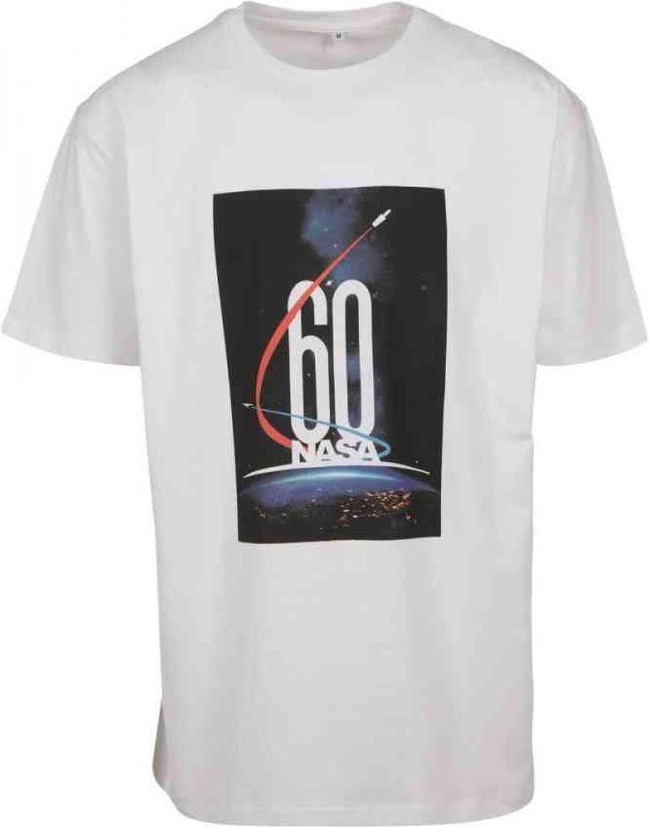 Urban Classics NASA Heren Tshirt -XS- NASA 60 Oversized Wit