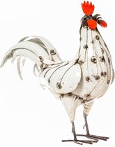 METAL WHITE ROOSTER