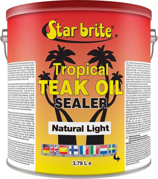 Star brite Tropical Teak Oil Sealer / Protector natuurlijk licht 3,79