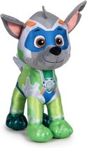 Pluche Paw Patrol knuffel Rocky - Mighty Pups Super Paws - 27 cm - Cartoon knuffels - Speelgoed voor kinderen