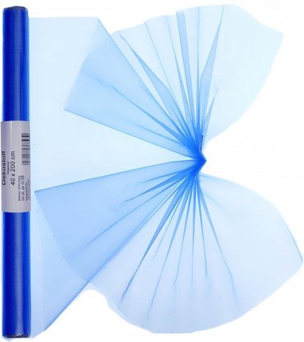3x Blauwe organza stof op rol 40 x 200 cm - Hobby/knutselmateriaal -... |  bol.com