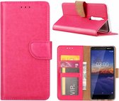 Nokia 3.1 - Bookcase Roze - portemonee hoesje
