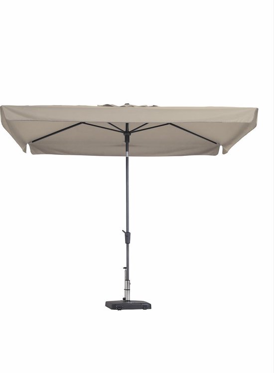 Parasol Rechthoek 200 x 300 Ecru Madison | en rechthoekige parasol Delos... | bol.com