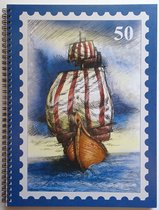 Postzegel Insteekboek Zeilschip