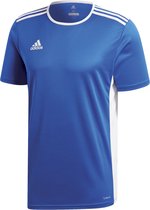 adidas Entrada 18 Trikot Heren Sportshirt - Bold Blue/Wit - Maat XXL