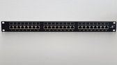 Order-IT Patch paneel (patch panel) Cat6 24 ports shielded, black