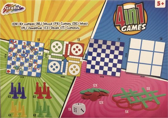 4in1 spel XL voor Binnen en | Games bol.com