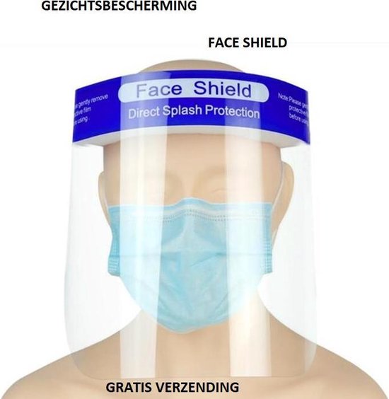 Spatmasker - Herbruikbaar - Comfortabel - Geschikt voor brildragers - 1 stuks