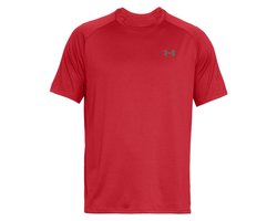 Under Armour UA Tech 2.0 Short Sleeve Tee Heren Sportshirt - Rood - Maat S