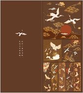 Moodadventures | Papier | Mapje Japans Knutselpapier Kraanvogels Bruin | 240 Stuks