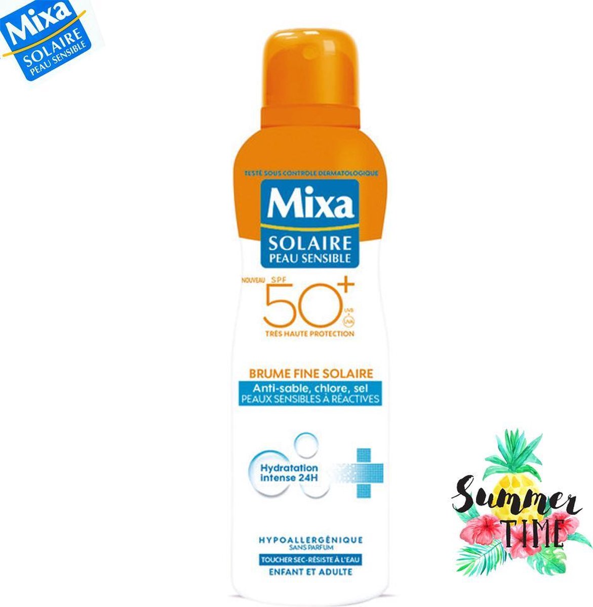 Promo Mixa Lait solaire Anti-sel, sable, chlore et hydratation SPF50+
