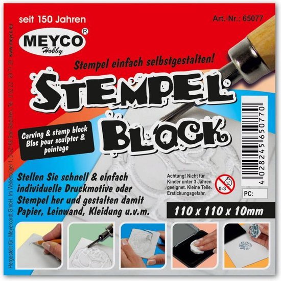 Meyco Hobby - Stempel Block - 11 x 11 cm | bol.com