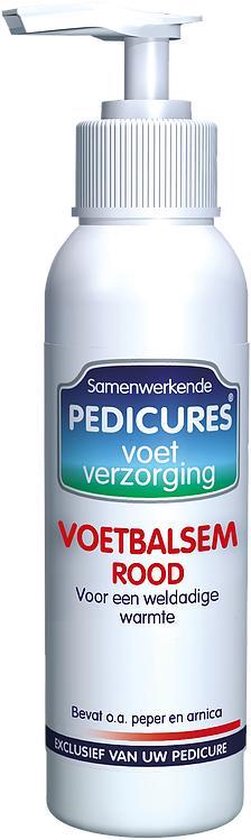 Samenwerkende Pedicures - Voetbalsem Rood (Verwarmend) - Flacon 150 ml