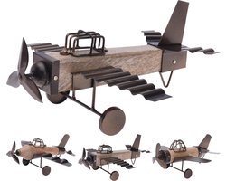 Decoratie Vliegtuig - 26cm - 3 verschillende modellen