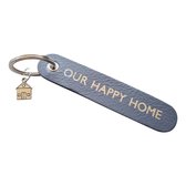 Sleutelhanger OUR HAPPY HOME + bedel