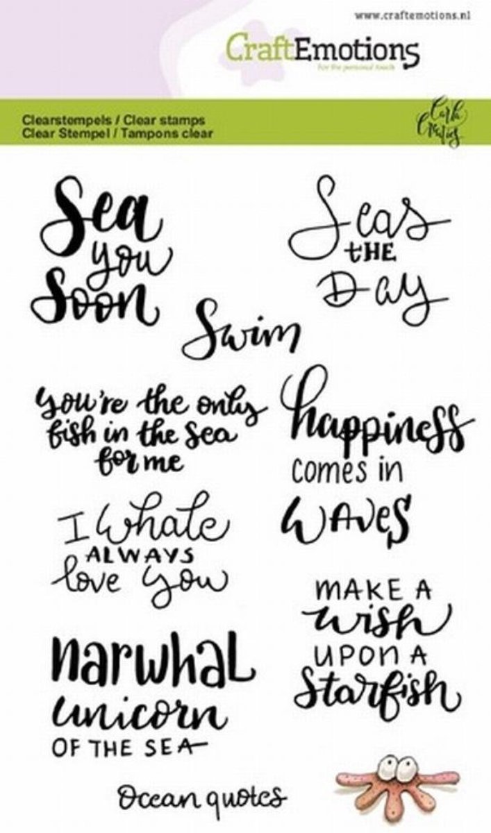 Clearstamps A6 - Ocean quotes (Eng) Carla Creaties