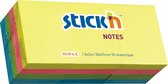 Stick'n kleine sticky notes - 38x51mm, 12 stuks, 4x neon kleuren memoblok