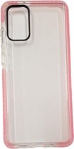 GSM-Basix TPU Back Cover voor Apple iPhone 11 Pro Transparant Roze Randen