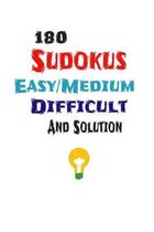 180 Sudokus Easy Medium Difficult And Solution