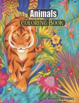 Animals Coloring Book 50 unique designs