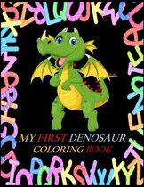 my first dinosaur coloring book ABCD...