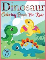 Dinosaur coloring book for kids ages 4-8