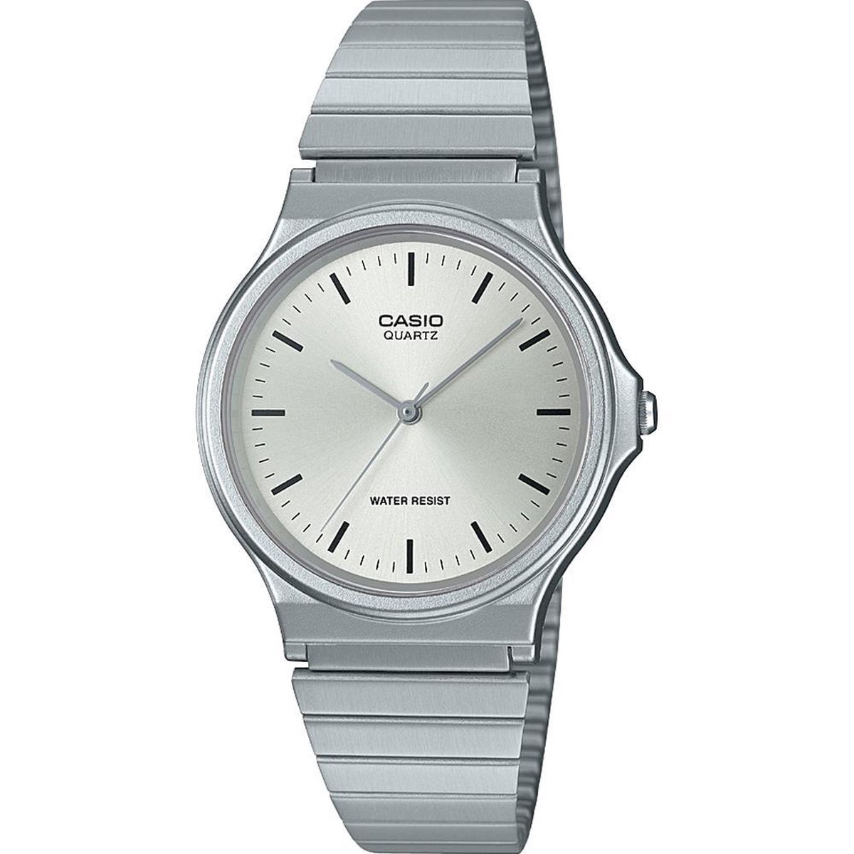 Casio - MQ-24D-7EEF - Casio Collection - horloge - Unisex - Zilverkleurig - RVS Ø 35 mm