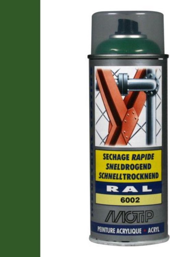 scannen Geldschieter bladeren Sneldrogende lak spray voor metaal - Industrieel - Auto - Loof Groen - RAL  6002 | bol.com