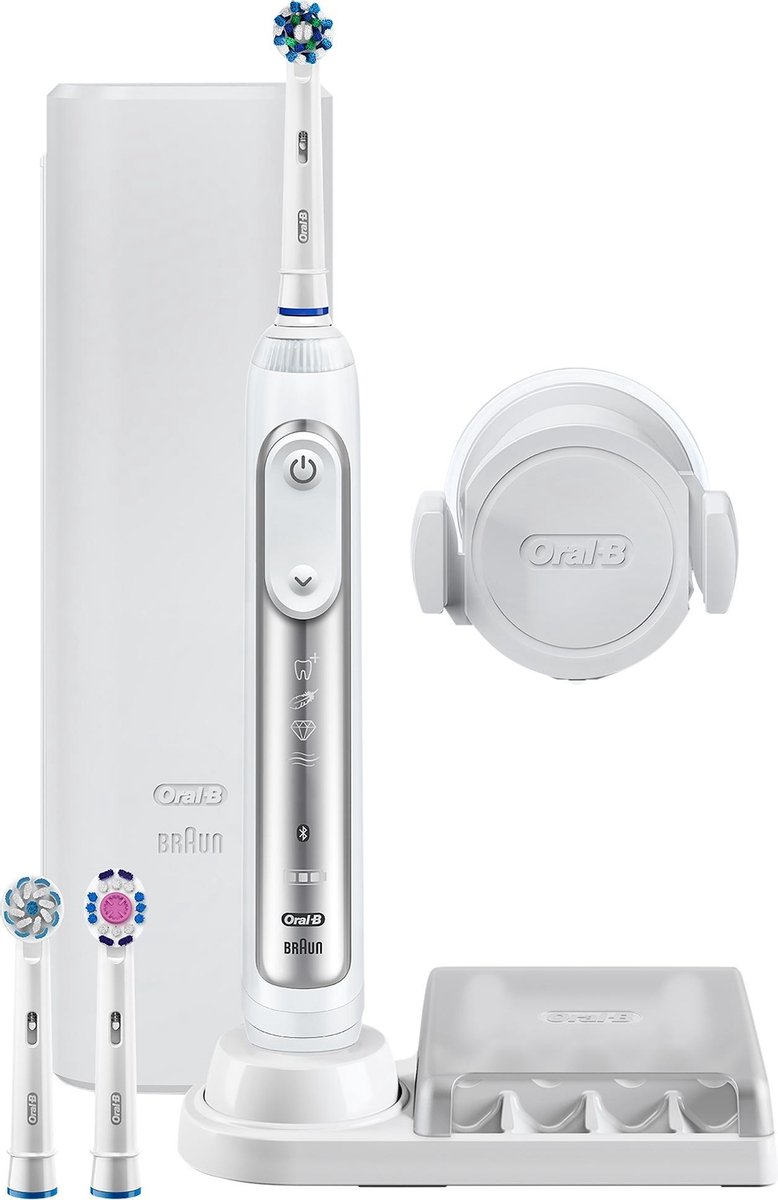 Oral-B Genius Elektrische Tandenborstel Silver met 3 - afbeelding 3