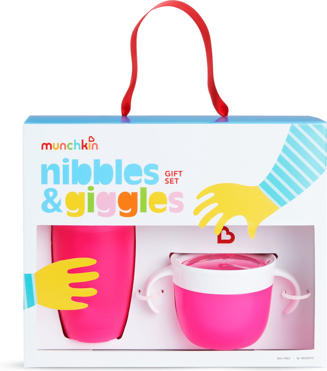 Munchkin Nibbles and giggles pink