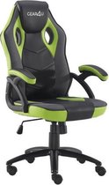 Gear4U Rook gaming stoel - gamestoel / game stoel - zwart / groen (klein formaat)