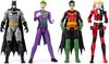 foto van Batman 4 Pack van 30 cm Speelfiguren Batman, Robin, Joker en Harley Quinn