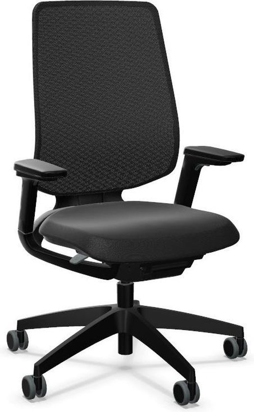 Sedus se:flex | Ergonomische bureaustoel met armleuningen | Netbespanning | Zwart