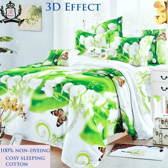 Rosso 2 persoons dekbed overtrek met 2 kussenslopen 200 x 220 cm