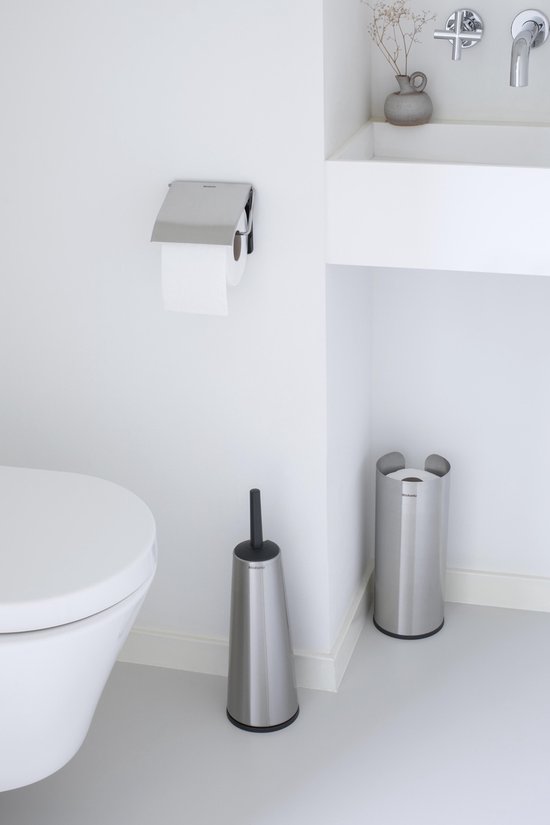 Brabantia ReNew porte-rouleau papier toilette - Matt Steel
