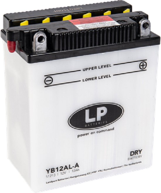Batterie pour moteur sec et scooter Landport YB12AL-A | 12V / 12AH / 160CCA  | | bol.