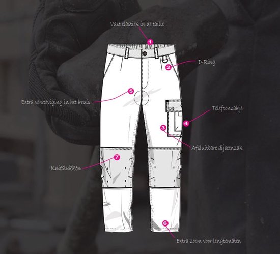 Ultimate Workwear - Pantalon de travail standard DAVOS - 100% coton 320 gr / m2 - Bleu (Cobalt / Royal Blue)