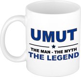 Umut The man, The myth the legend cadeau koffie mok / thee beker 300 ml